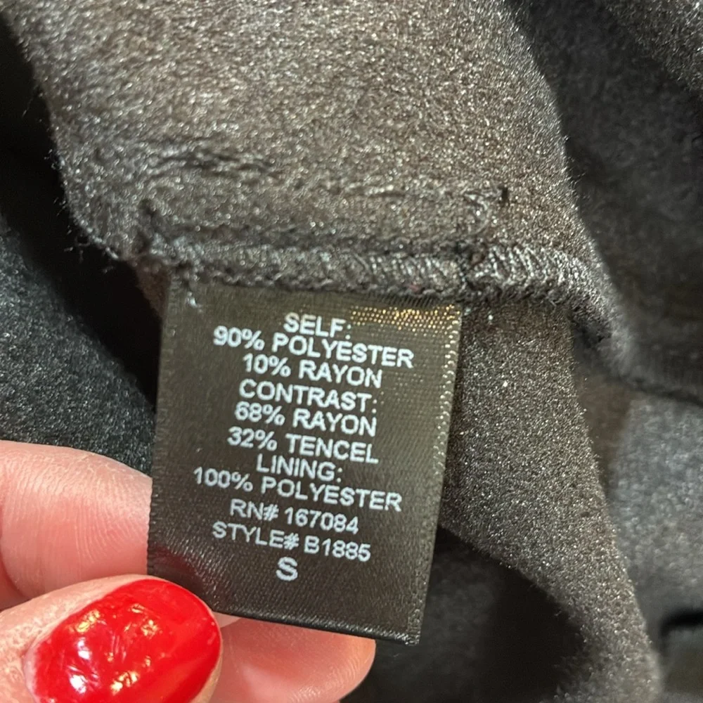 NWT Tuckernuck Black faux Suede  midi Dress Sz S - Picture 9 of 9